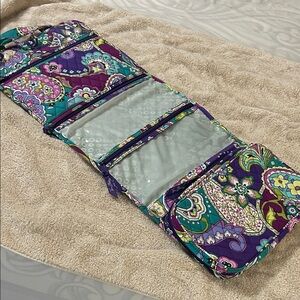 Vera Bradley Paisley Floral Organizer - Purple and Green